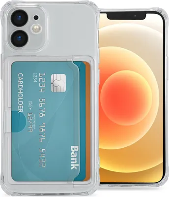 Obrázok produktu pre imoshion Mäkké zadné puzdro s držiakom kariet pre Apple iPhone 12 Mini - Transparentné