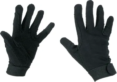 Produktbild von Reithandschuh Baumwolle Jersey schwarz Gr. XS