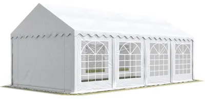 Produktbild von TOOLPORT Partyzelt Festzelt 3x9 m Garten-Pavillon PVC Plane 700 N in weiß Wasserdicht