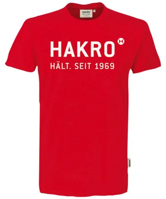 Produktbild von HAKRO T-Shirt Logo #1969 Gr. M rot