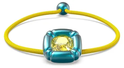 Image de Swarovski Femme Bracelet textile Dulcis bleu cristal jaune 5613667