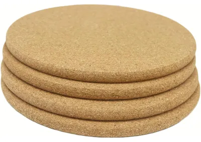Immagine prodotto di Sottopentola in sughero per pentole calde, 19 cm, set da 4