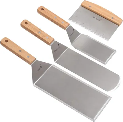Produktbild von Grillspatel Set, 3-teilig, Edelstahl, für Barbecue