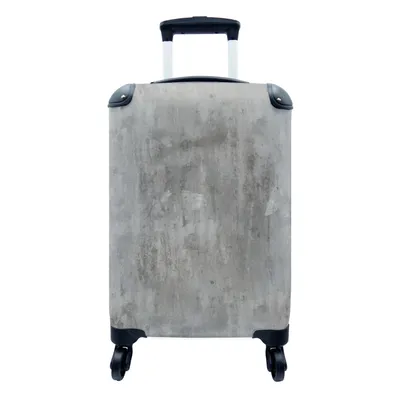 Produktbild von MuchoWow® Koffer Handgepäck Trolley Rollkoffer Kleine Reisekoffer mit 4 Rollen - Rost - Beton - Muster - Cabin Size < 55x40x23 cm & 55x40x20 cm - Fotokoffer - Kabinenkoffer - Boardgepäck - Reise-Box - Reisekoffer - Reisegepäck - Koffer mit Bild - Trolley für Kinder
