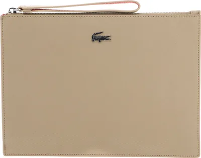 Image de LACOSTE pochette sac de soirée Anna Clutch Viennois Grenadine marron clair