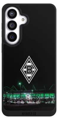 Produktbild von NIVOCASE Handyhülle für Samsung Galaxy S26+  Hülle NIVOpure Case Schwarz Borussia Mönchengladbach Offizielles Lizenzprodukt Stadion