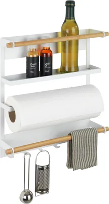 Immagine prodotto di WENKO Mensola da cucina per spezie senza forare MAGNA Mensole da cucina magnetiche Organizzazione