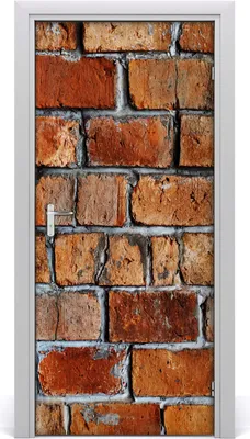 Produktbild von Tulup Türaufkleber 95x205 cm Dekorative Aufkleber Selbstklebend Wasserdichte Tapete Abnehmbar Schlafzimmer Wohnzimmer Wohnkultur - Ziegelwand