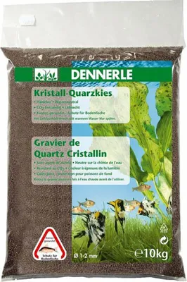 Image de Dennerle Gravier de quartz cristallin brun foncé, 10 kg