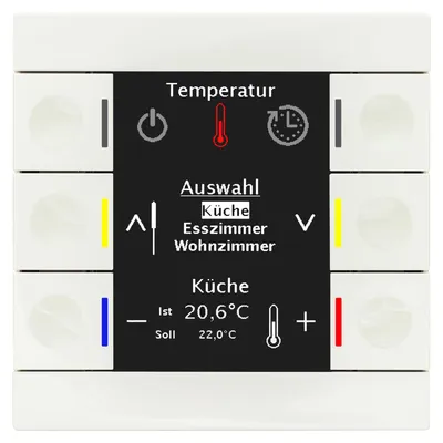 Immagine prodotto di MDT BE-BZS86.01 Centro di controllo Smart 86mm plastica bianco puro lucido (BE-BZS86.01)