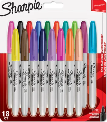 Produktbild von Sharpie Marker Fein Rundspitze F 18er Fun-Farben Blister