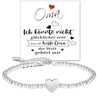 Immagine prodotto di Solidchoice - Elegante bracciale d'argento per nonna