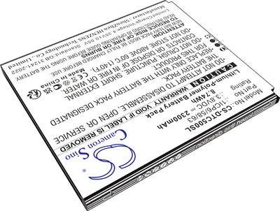 Produktbild von TECHTEK Akku Kompatibel mit [DATECS] BlueCase 50, BluePad 5500 Plus Ersetzt 1ICP6/58/63