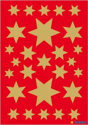 Immagine prodotto di Herma 3927 Adesivo DECOR stelle a 6 punte, oro