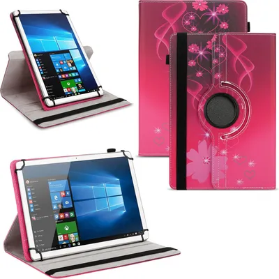 Produktbild von Universal Tablet Hülle 10 - 10.1 - 11 Zoll Tasche Schutzhülle 360° Drehbar CaseFarben:Motiv 24