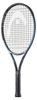 Image de Raquette de tennis HEAD Gravity Jr.25 2025, noire/bleue – Taille 00