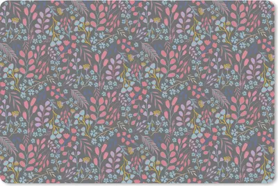 Produktbild von MuchoWow® Mauspad Mousepad Blumen - Pastell - Gestaltung - Natur 27x18 cm - Mousepads - Maus Mat - Pad - Mausunterlage - Büroartikel - Desk Matten