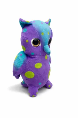 Produktbild von Eule Kuscheltier 27 cm Buntes Plüschtier Stofftier Eule mit Punkten Weiches Kuscheltier Geschenk für Kinder