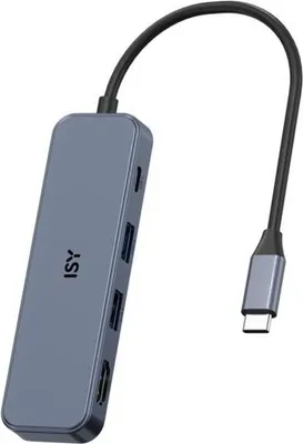 Obrázek produktu pro ISY IAD-1032 stříbrný víceportový adaptér