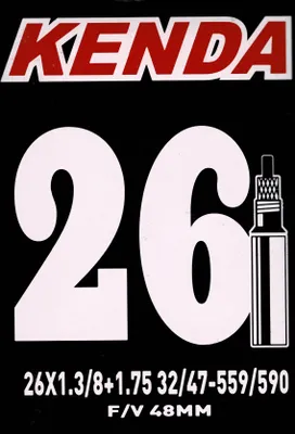Produktbild von Kenda Schlauch Fahrradschlauch 26 Zoll SV Sclaverandventil 32/47-559
