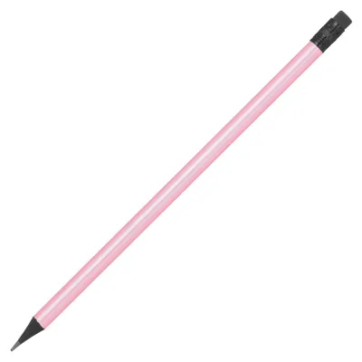 Produktbild von 100 Bleistifte mit Radierer / HB / ohne Herstellerlogo / Farbe: metallic-pink