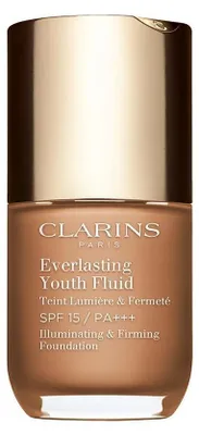 Imagen del producto de Clarins Everlasting Youth Fluid, envase con bomba, loción, universal, reafirmante, hidratante, suavizante, castaño, luminoso