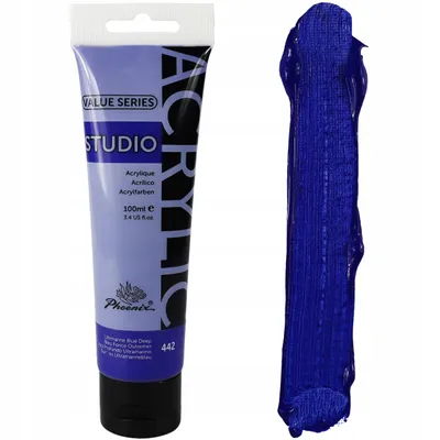 Produktbild von Künstlerische Ultramarinblau Acrylfarbe Phoenix 442 BlauTief 100ml
