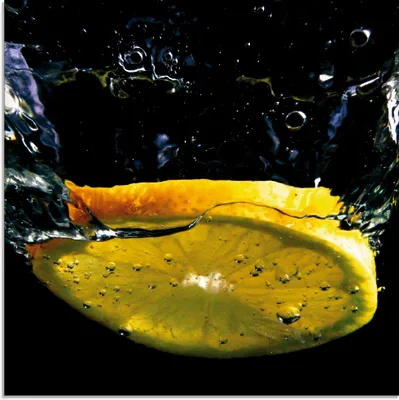 Produktbild von ARTland Glasbild Zitronen Größe: 20x20 cm