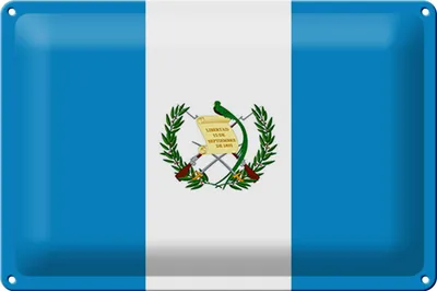 Produktbild von Blechschild Flagge Guatemala 30x20cm Flag of Guatemala
