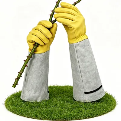 Immagine prodotto di Guanti da giardinaggio da donna/uomo, guanti da lavoro, guanti in pelle, guanti da giardinaggio, regalo, giardinaggio, attrezzi, protezione da tagli, guanti per rose, resistenti alle spine, giardinaggio, guanti da giardinaggio a manica lunga