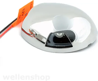 Produktbild von LED Steuerbordlaterne aus Edelstahl mit wassergeschützter Elektronik für Boote bis 12 m