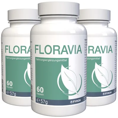 Produktbild von Floravia - 180 Kapseln (3x 60 Kapseln), 3er Pack