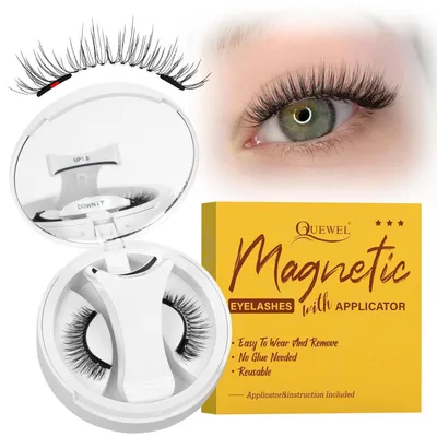 Produktbild von Magnetische Wimpern natürlicher Look mit Applikator, 2 Magnete, einfach anzubringen
