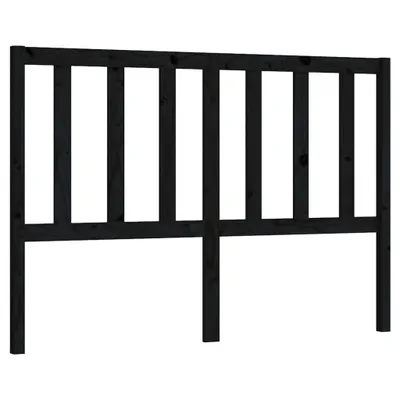 Image de vidaXL Tête de lit noir 126x4x100 cm pin massif