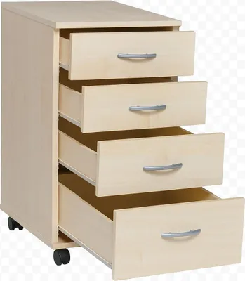 Produktbild von Rollcontainer Ahorn Schubcontainer Container Büroschrank #1940