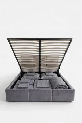 Zdjęcie produktu dla Łóżko Tapicerowane 120X200 Szare Welur Royal Stelaż Metalowy Solidne