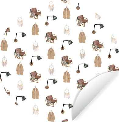 Produktbild von MuchoWow® - Mauerkreis - Wand Bilder - Wandsticker - Wohnzimmer Dekoration - Dekoration für die Wände - Aluminium - Babyzimmer