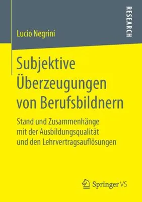 Obrázek produktu pro Subjektive Überzeugungen von Berufsbildnern