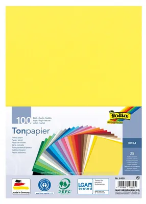 Productafbeelding van Gekleurd papier, A4, 130 g/m², 25 verschillende kleuren