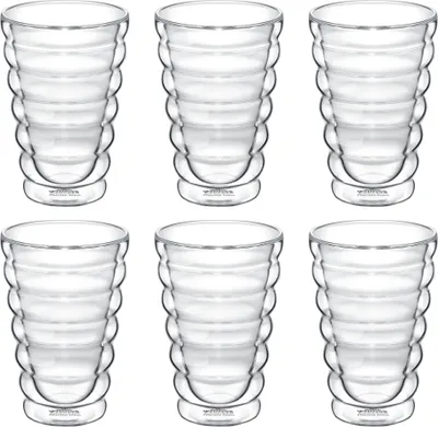 Produktbild von Wilmax Doppelwandiges Thermoglas 400 ml 6er Set WL-888418/A6