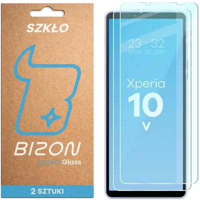 Produktbild von Gehärtetes Glas für Sony Xperia 10 V, Bizon Glass Clear Duo, 2 Stück