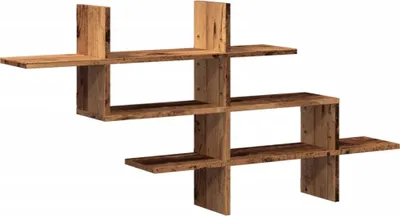 Obrázok produktu pre vidaXL Nástenná polica vo vzhľade regenerovaného dreva 124,5x18x60,5 cm materiál na báze dreva