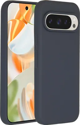 Image de Accezz Liquid Silicone Backcover pour Google Pixel 9 / 9 Pro - Bleu foncé