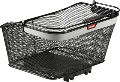 Produktbild von KLICKfix City Basket Reflect, Hinten, Fahrradkorb, Schwarz, 20 l, 10 kg, 400 mm