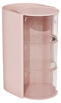 Produktbild von Aufbewahrungsbox für Make-up-Pinsel, großes Fassungsvermögen, drehbar, vielseitig einsetzbar für Ohrringe, Armbänder und Haaraccessoires