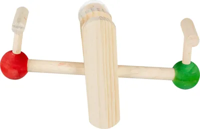 Produktbild von Duvo+ Vogelspielzeug aus Holz mit Schaukelwippe, Kletter-Gym, 23 x 16 x 7,5 cm