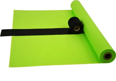 Produktbild von Sensalux Kombi-Set 1 Tischdeckenrolle 1m x 25m apfelgrün + Tischläufer 15cm schwarz