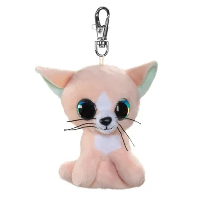 Produktbild von schlüsselanhänger Lumo Katze Pfirsich lachsrosa 8,5 cm