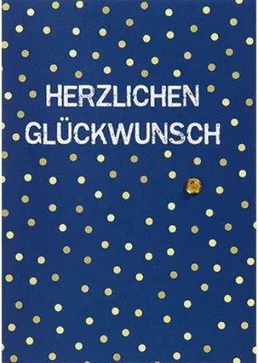 Produktbild von Allgemeine Wünsche  Herzlichen Glückwunsch  MiniKlammerkarte  Blumenkä