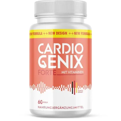 Image de Cardio Genix Forte Capsules | Pour une vie active | Facile à utiliser | Réserve pratique : 60 capsules